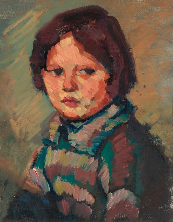Johanna Kampmann-Freund, Kinderbildnis, 1930er-Jahre, Öl auf Leinwand, 44 x 38 cm, Belvedere, W…