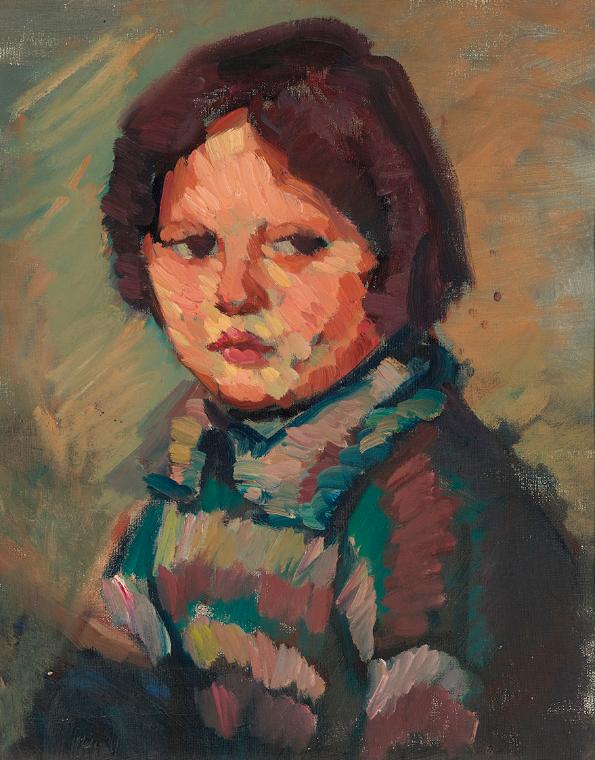 Johanna Kampmann-Freund, Kinderbildnis, 1930er-Jahre, Öl auf Leinwand, 44 x 38 cm, Belvedere, W ...