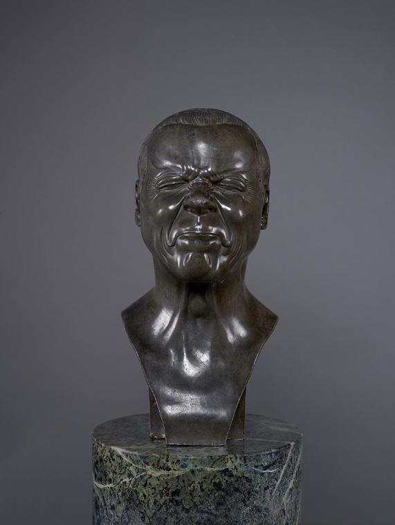 Franz Xaver Messerschmidt, Ein düstrer finsterer Mann ("Charakterkopf" Nr. 34(, 1770/1783, Blei…