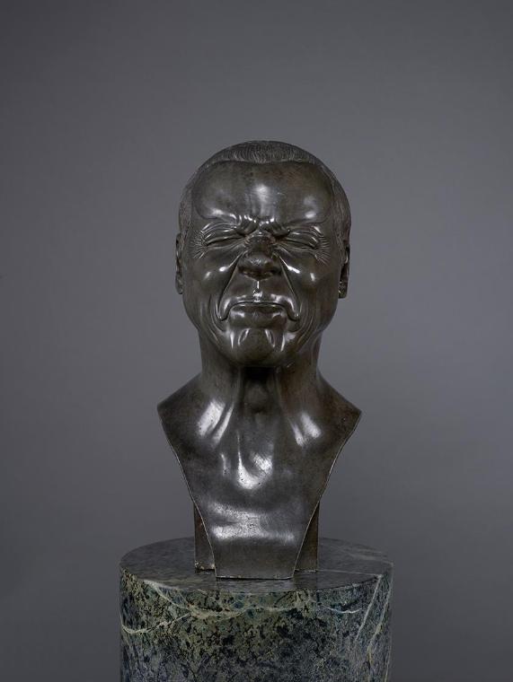 Franz Xaver Messerschmidt, Ein düstrer finsterer Mann ("Charakterkopf" Nr. 34(, 1770/1783, Blei ...