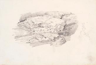 Theodor Alphons, Bemooste Steine, um 1890, Bleistift auf Papier, 12,7 × 18,4 cm, Belvedere, Wie…