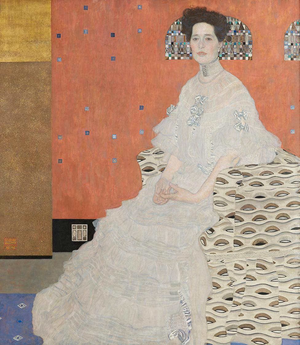 Gustav Klimt, Fritza Riedler, 1906, Öl auf Leinwand, 153 × 133 cm, Belvedere, Wien, Inv.-Nr. 33 ...