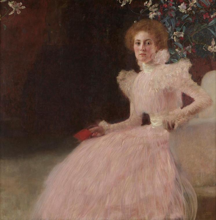 Gustav Klimt, Sonja Knips, 1897/1898, Öl auf Leinwand, 145 × 146 cm, Belvedere, Wien, Inv.-Nr. …