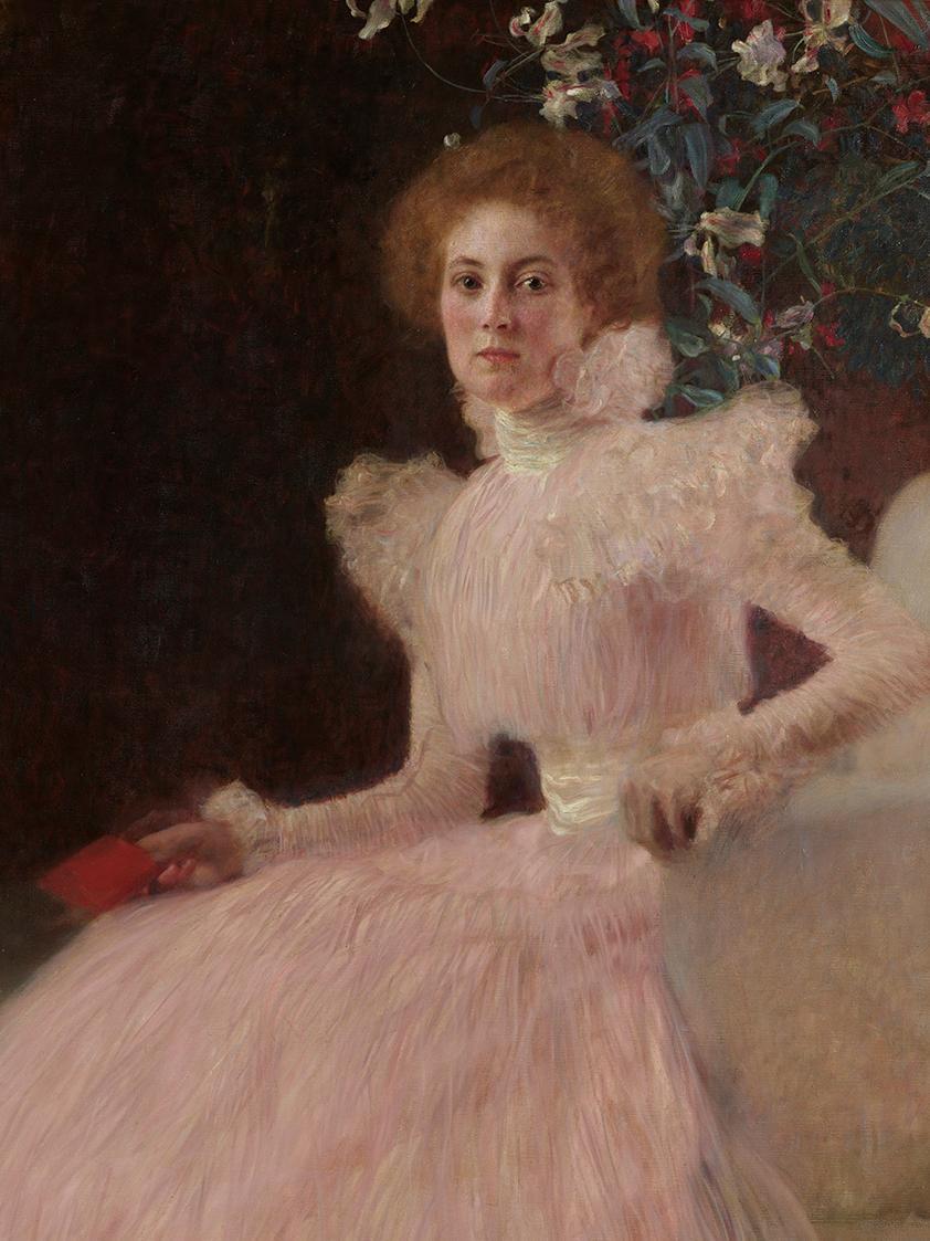 Gustav Klimt, Sonja Knips, 1897/1898, Öl auf Leinwand, 145 × 146 cm, Belvedere, Wien, Inv.-Nr. …