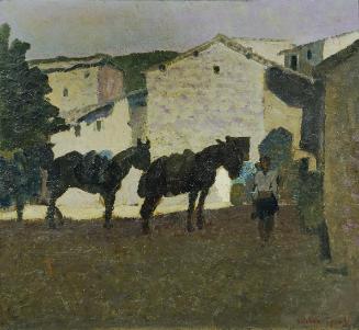 Hans Josef Weber-Tyrol, Rocca di Papa, undatiert, Öl auf Leinwand, 81 x 89 cm, Belvedere, Wien,…