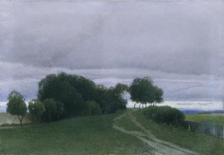 Ferdinand Brunner, Trüber Abend, 1903, Öl auf Leinwand, 83,7 x 120 cm, Belvedere, Wien, Inv.-Nr…