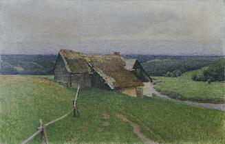 Ferdinand Brunner, Das Haus auf der Höhe, 1904, Gouache auf Leinwand, 53,5 x 83,5 cm, Belvedere…