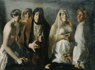 Gottfried Goebel, Die Hochzeit, 1938, Öl auf Leinwand, 98 x 134 cm, Belvedere, Wien, Inv.-Nr. 7…