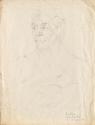 Gertrud Zuckerkandl-Stekel, Portrait Berta Zuckerkandl, 1944, Bleistift auf Papier, 50,5 × 38 c ...