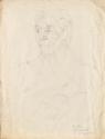 Gertrud Zuckerkandl-Stekel, Portrait Berta Zuckerkandl, 1944, Bleistift auf Papier, 50,5 × 38 c…