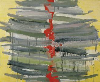 Johann Fruhmann, Abstrakte Komposition, um 1962, Mischtechnik auf Leinwand, 120 x 145 cm, Belve…