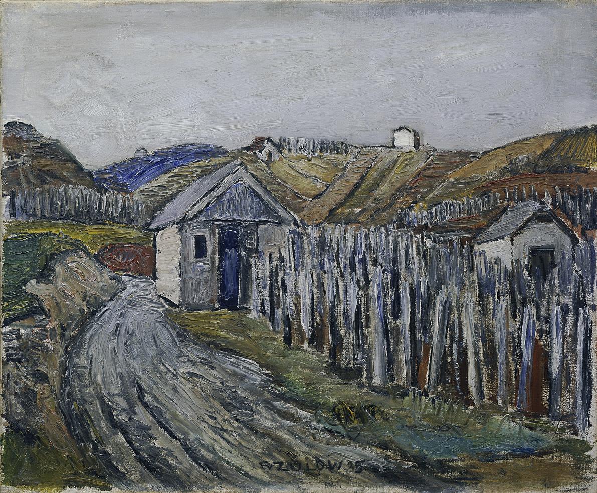 Franz von Zülow, Haugsdorfer Weingarten, 1935, Öl auf Leinwand, 53 × 63,5 cm, Belvedere, Wien, …