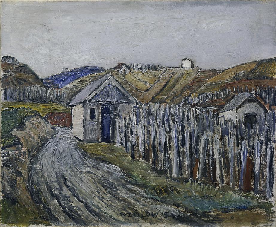 Franz von Zülow, Haugsdorfer Weingarten, 1935, Öl auf Leinwand, 53 × 63,5 cm, Belvedere, Wien, …