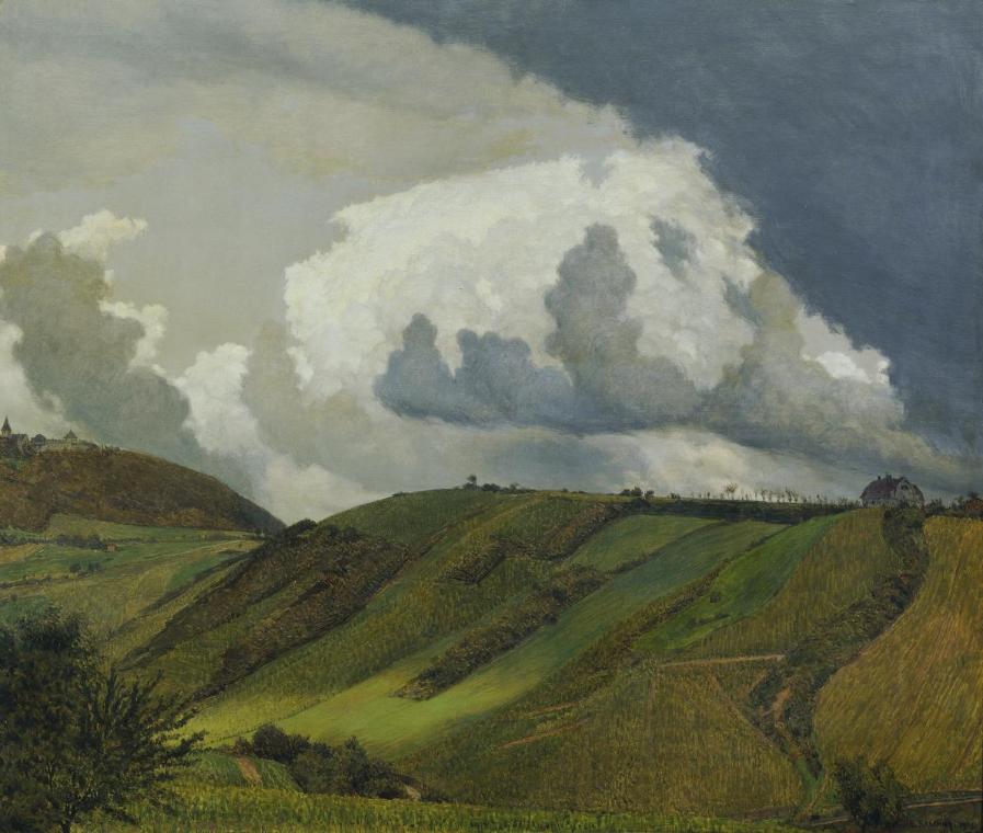 Emanuel Baschny, Vor einem Gewitter, 1913, Öl auf Leinwand, 85,5 x 101 cm, Belvedere, Wien, Inv…