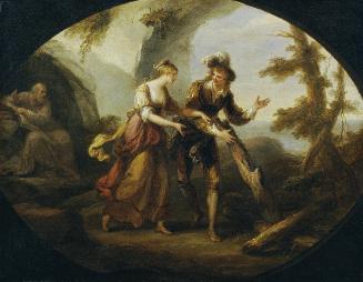 Angelika Kauffmann, Miranda und Ferdinand, 1782, Öl auf Leinwand, 35,5 x 45 cm, Belvedere, Wien…