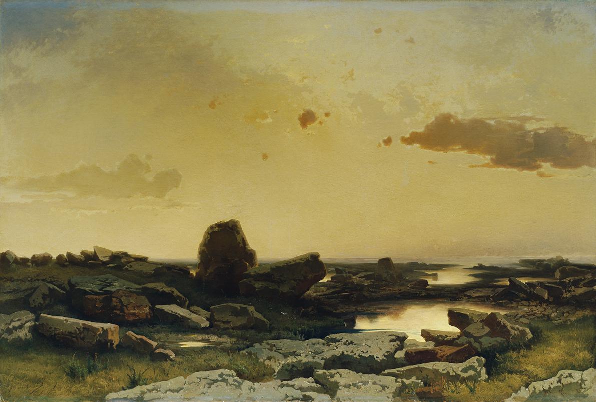 August Schaeffer von Wienwald, Helgoland, 1858, Öl auf Leinwand, 90 x 133,5 cm, Belvedere, Wien ...