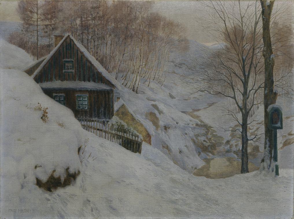Fritz Pontini, Das Seebachtal bei Franzensbad, um 1910, Öl auf Leinwand, 75 x 100 cm, Belvedere…