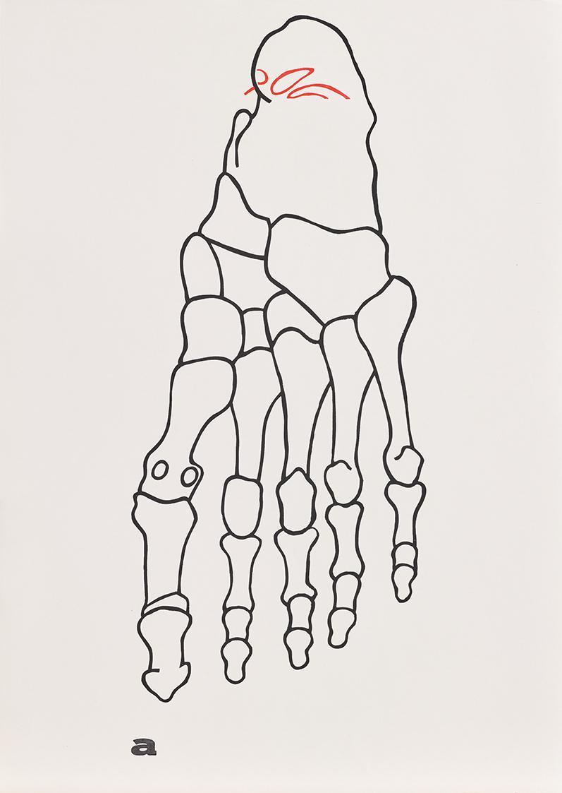 Hans Peter Auberger, sublimes repräsentationsschema, 1970, Siebdruck und Handstempel, Offset, B…