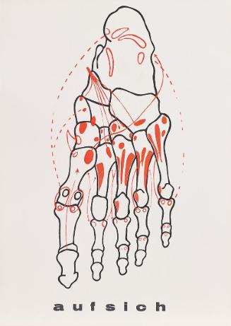 Hans Peter Auberger, sublimes repräsentationsschema, 1970, Siebdruck und Handstempel, Offset, B…