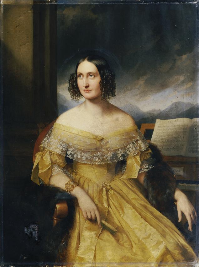 Eduard Ender, Friederike Benesch, 1840, Öl auf Leinwand, 126,5 x 94,5 cm, Belvedere, Wien, Inv. ...