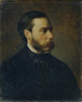 Carl Rahl, Der Kunsthändler Georg Plach, Öl auf Leinwand, 66,5 × 53 cm, Belvedere, Wien, Inv.-N…
