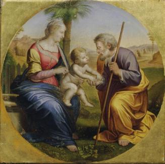 Anton Psenner, Heilige Familie, undatiert, Öl auf Leinwand, D: 36 cm, Belvedere, Wien, Inv.-Nr.…