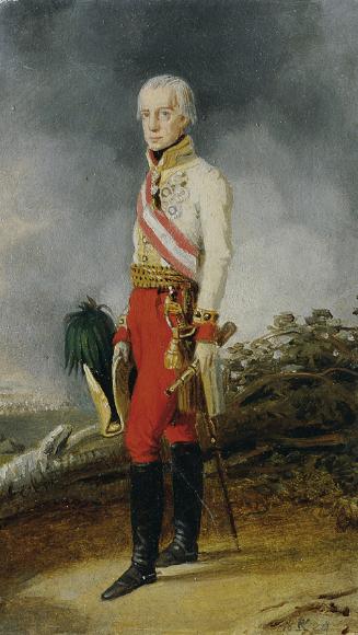 Johann Peter Krafft, Kaiser Franz I. (II.) von Österreich (1768–1835), 1825, Öl auf Papier auf …