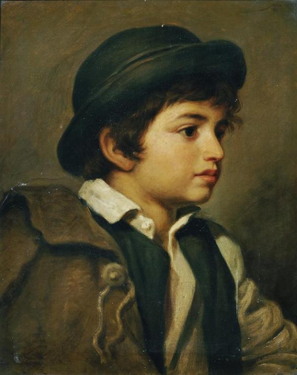 Brustbild eines Savoyardeknaben