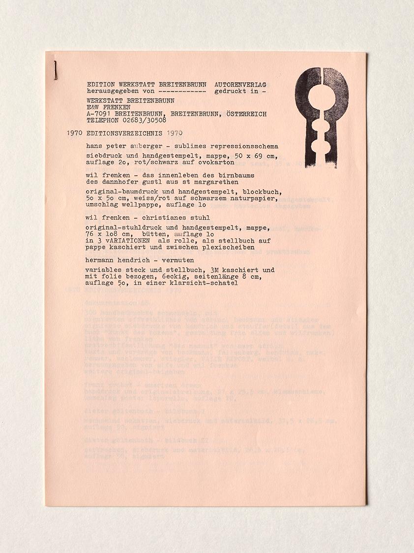 Editionsverzeichnis