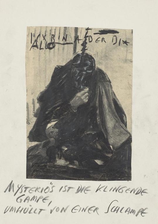 Günter Brus, Irrfahrt in den Geheimniskram, 2002, Mixed Media auf Papier, 29,7 × 21 cm, Belvede…