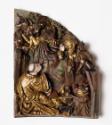 Kremser Werkstatt, Ädikula-Altar mit Seitenflügeln, um 1520, Schrein aus Fichtenholz; Flügel mi…