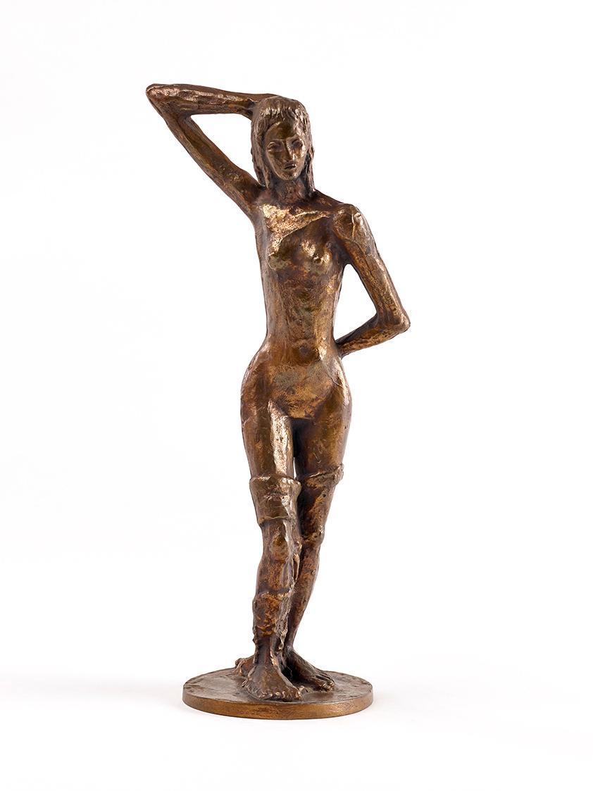 Fritz Wotruba, Kleines stehendes Mädchen, 1929/30, Bronze, 39,5 × 13,5 × 11 cm, Belvedere, Wien…