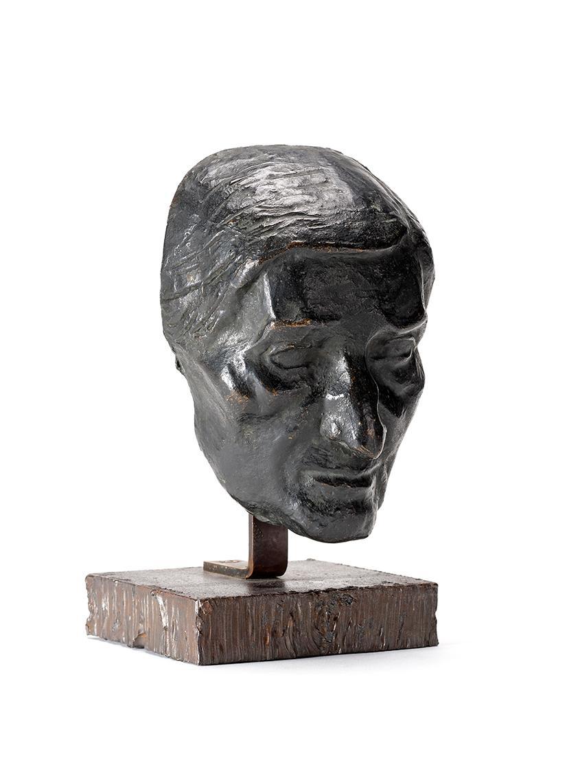 Fritz Wotruba, Portrait-Kopf der Mutter des Künstlers, 1934, Bronze, 19 × 13,5 × 9 cm, Belveder…