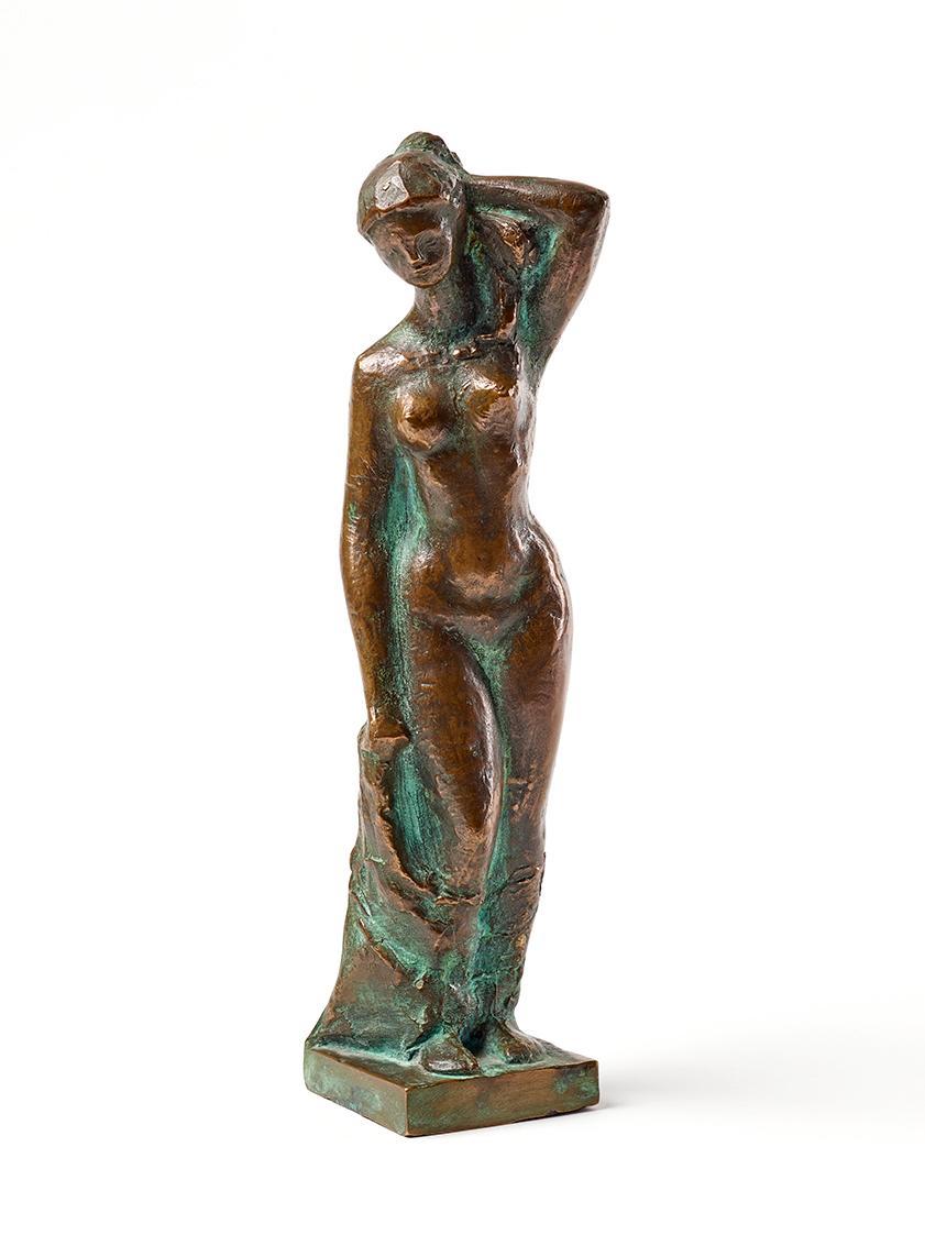 Fritz Wotruba, Stehende weibliche Figur, um 1935, Bronze, 34,5 × 8 × 8,5 cm, Belvedere, Wien, I…