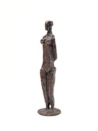 Fritz Wotruba, Kleine stehende weibliche Figur, 1948, Bronze, 32,5 × 8,5 × 9 cm, Belvedere, Wie…