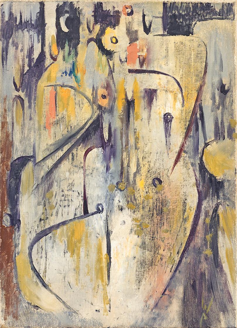 Wolfgang Paalen, El Velorio (Die Totenwache), 1946, Öl auf Leinwand, 34 x 25 cm, Belvedere, Wie…
