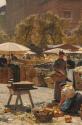 Carl Moll, Der Naschmarkt in Wien, 1894, Öl auf Leinwand, 86 x 119 cm, Belvedere, Wien, Inv.-Nr ...