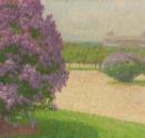 Carl Moll, Heldenplatz mit Flieder, 1900 um, Öl auf Leinwand, 60 x 60 cm, Belvedere, Wien, Inv.…