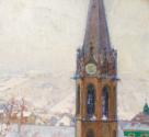 Carl Moll, Heiligenstadt im Schnee, 1904/1905, Öl auf Leinwand, 60 x 60 cm, Belvedere, Wien, In…