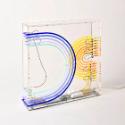 Edgar Knoop, Leuchtstoffobjekt (NEON), 1979, Plexiglas, Neon, 90 × 95 × 26 cm, Belvedere, Wien,…