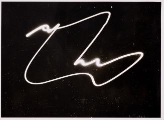 Herbert W. Franke, Analogrechner Oszillogramm, 1953–1955, Darstellungsmaße: 16,7 × 23,4 cm, 201…