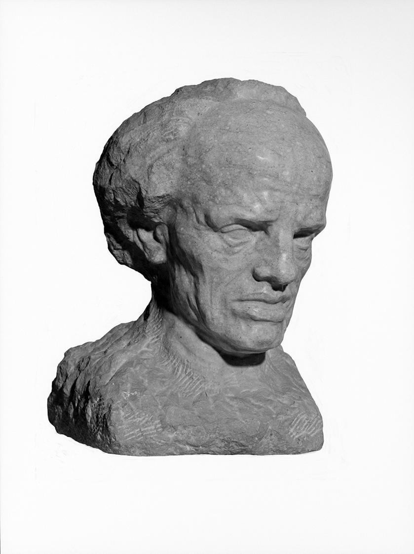 Anton Hanak, Thomas Ekel, 1906, Adneter Marmor, 38 × 27 × 26,5 cm, Belvedere, Wien, Inv.-Nr. 58 ...