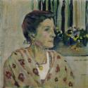 Koloman Moser, Charlotte Moser, Schwester des Künstlers, um 1910, Öl auf Leinwand, 50 x 50 cm, …
