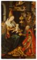 Meister der Habsburger, Anbetung der Heiligen Drei Könige, um 1505/1508, Malerei auf Tannenholz…