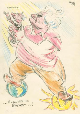 Robert Fuchs, ... Angesichts der EWIGKEIT...!, 1972, Bleistift und Buntstift auf Papier, 29,7 ×…