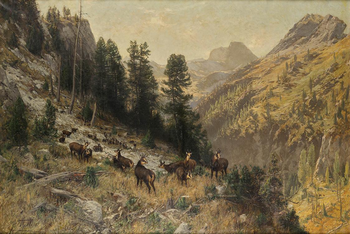 Julius Arthur Thiele, Herbst im Hochgebirge, 1887, Öl auf Leinwand, 110 x 160 cm, Belvedere, Wi…