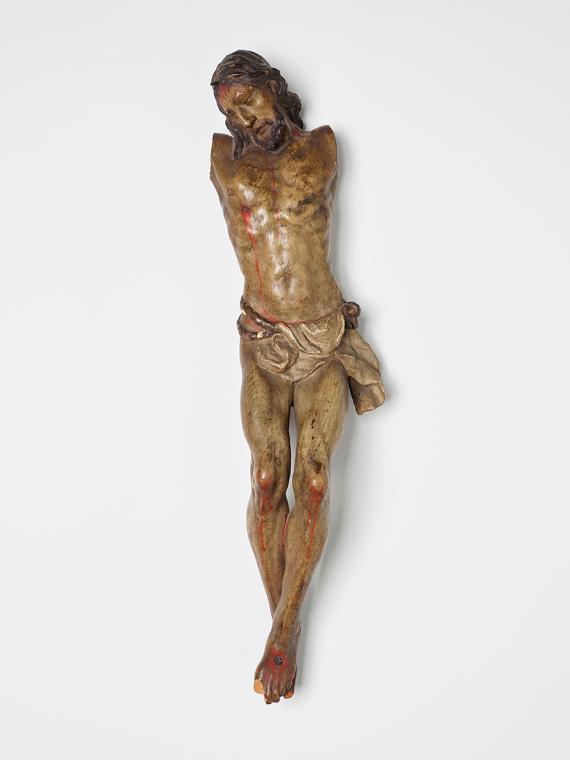 Unbekannter Künstler, Gekreuzigter (Torso), um 1800, Holz, gefasst, 54 × 14 × 10 cm, Belvedere,…