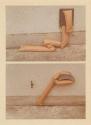 Birgit Jürgenssen, Wörterbuch der Gemeinplätze (Flaubert), 1975–1978, 2 Farbfotografien (Vintag…