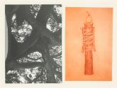 Birgit Jürgenssen, Wörterbuch der Gemeinplätze (Flaubert), 1975–1978, S/W-Fotografie und Farbfo…