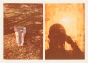 Birgit Jürgenssen, Wörterbuch der Gemeinplätze (Flaubert), 1975–1978, 2 Farbfotografien (Vintag…